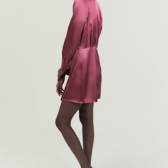 Zara limited edition satin effect short jumpsuit - Picture 5 of 10